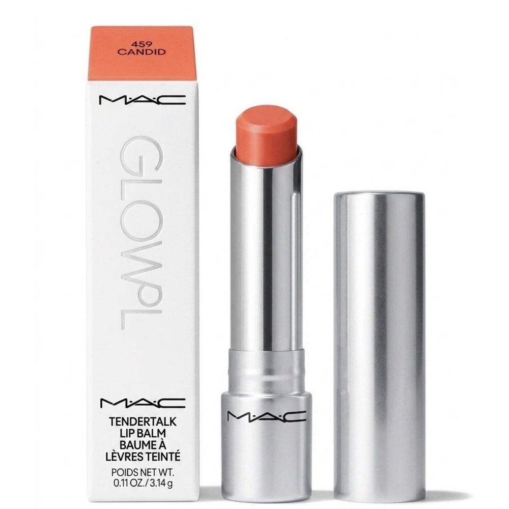 MAC Glow Play Lip Balm 459 Candid Coral MSRP $26 💄✨ | NIB